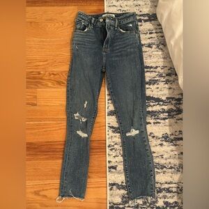 Abercrombie & Fitch The Super Skinny Ankle High Rise Jeans